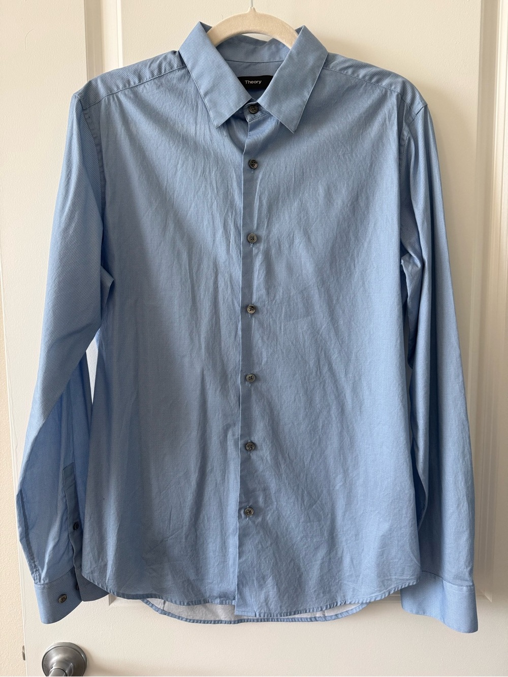 Theory Men’s Blue Button-Up Shirt